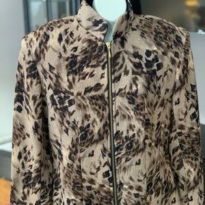 Size Small Lorizoni Animal Print Jacket